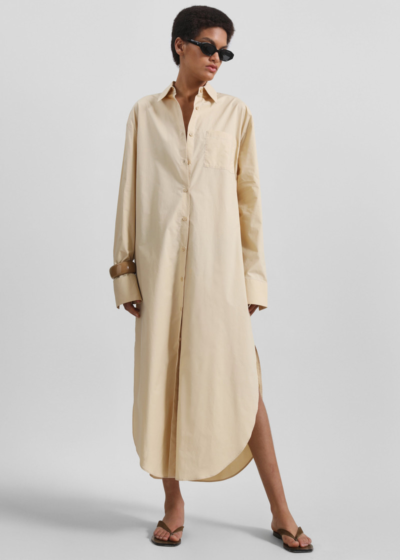 Helena Shirt Dress - Beige 2