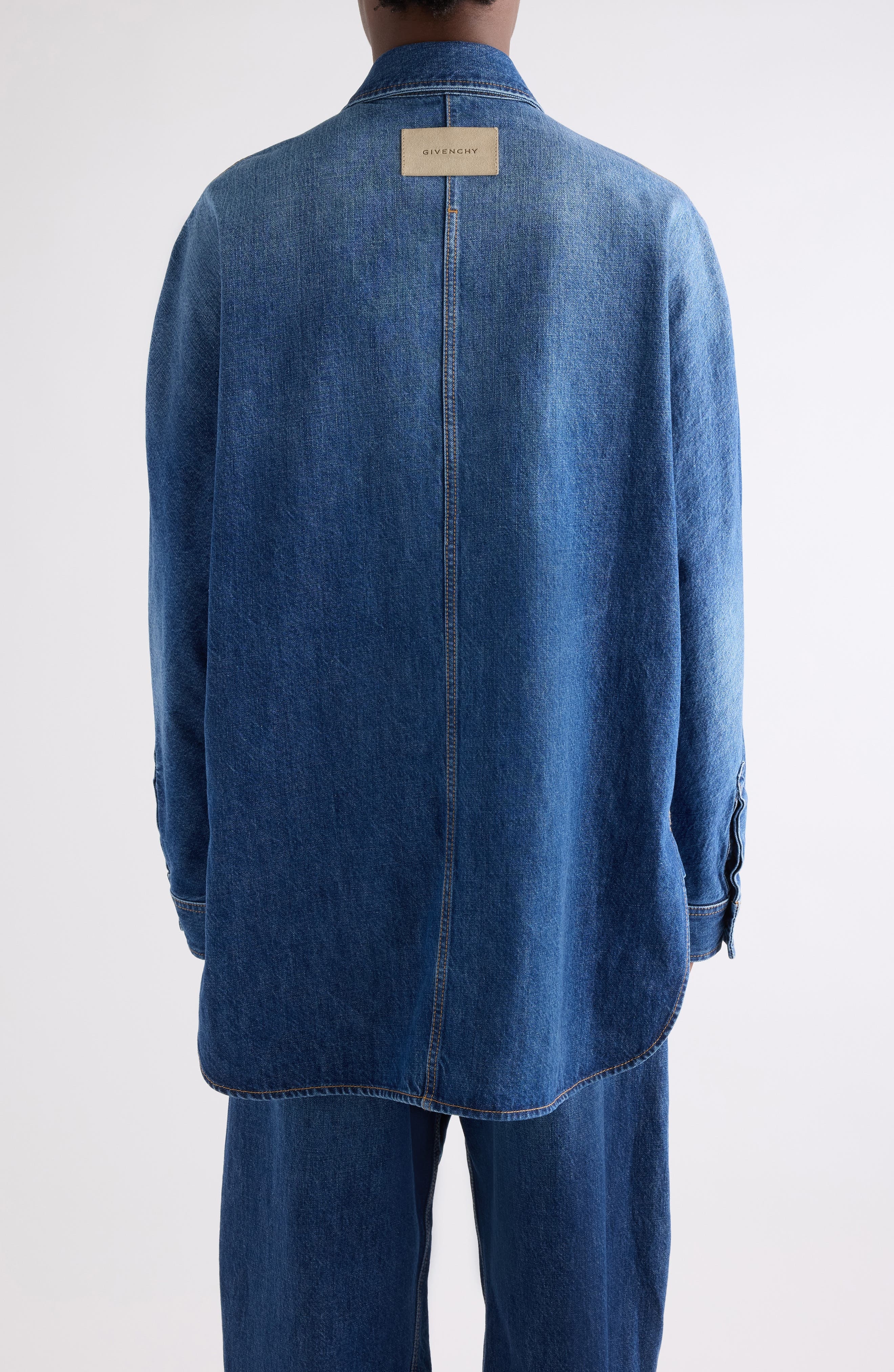 Givenchy Denim Overshirt in Dark Blue at Nordstrom - 3