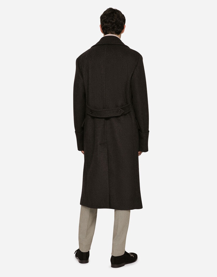 Double-breasted woolen coat - 2
