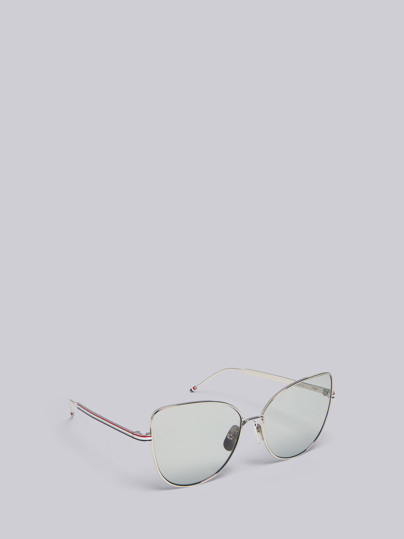 TB121 - Silver Cat Eye Sunglasses 4