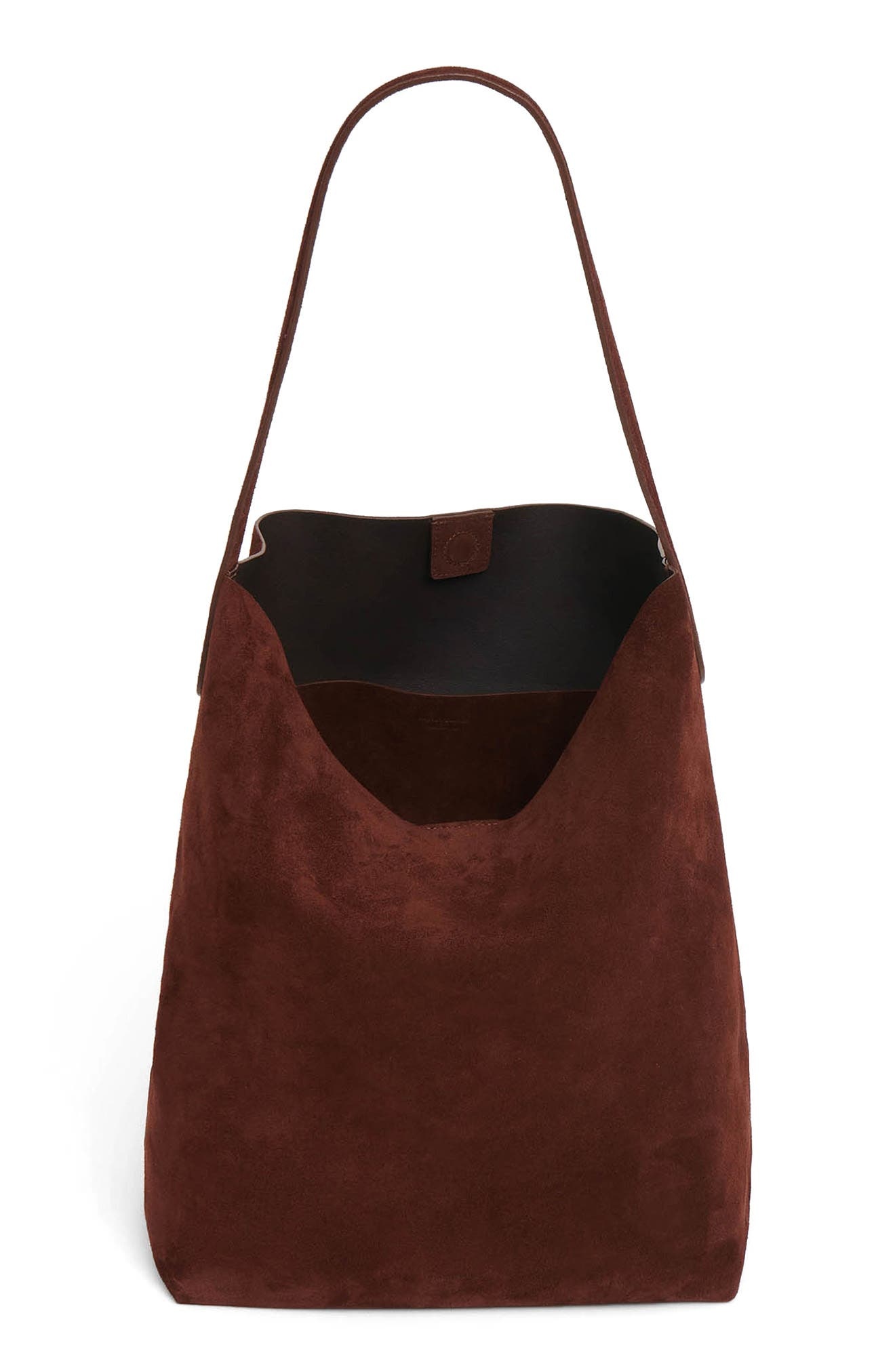 Mansur Gavriel Maxi Everyday Cabas Suede Hobo Bag in Chocolate at Nordstrom - 4