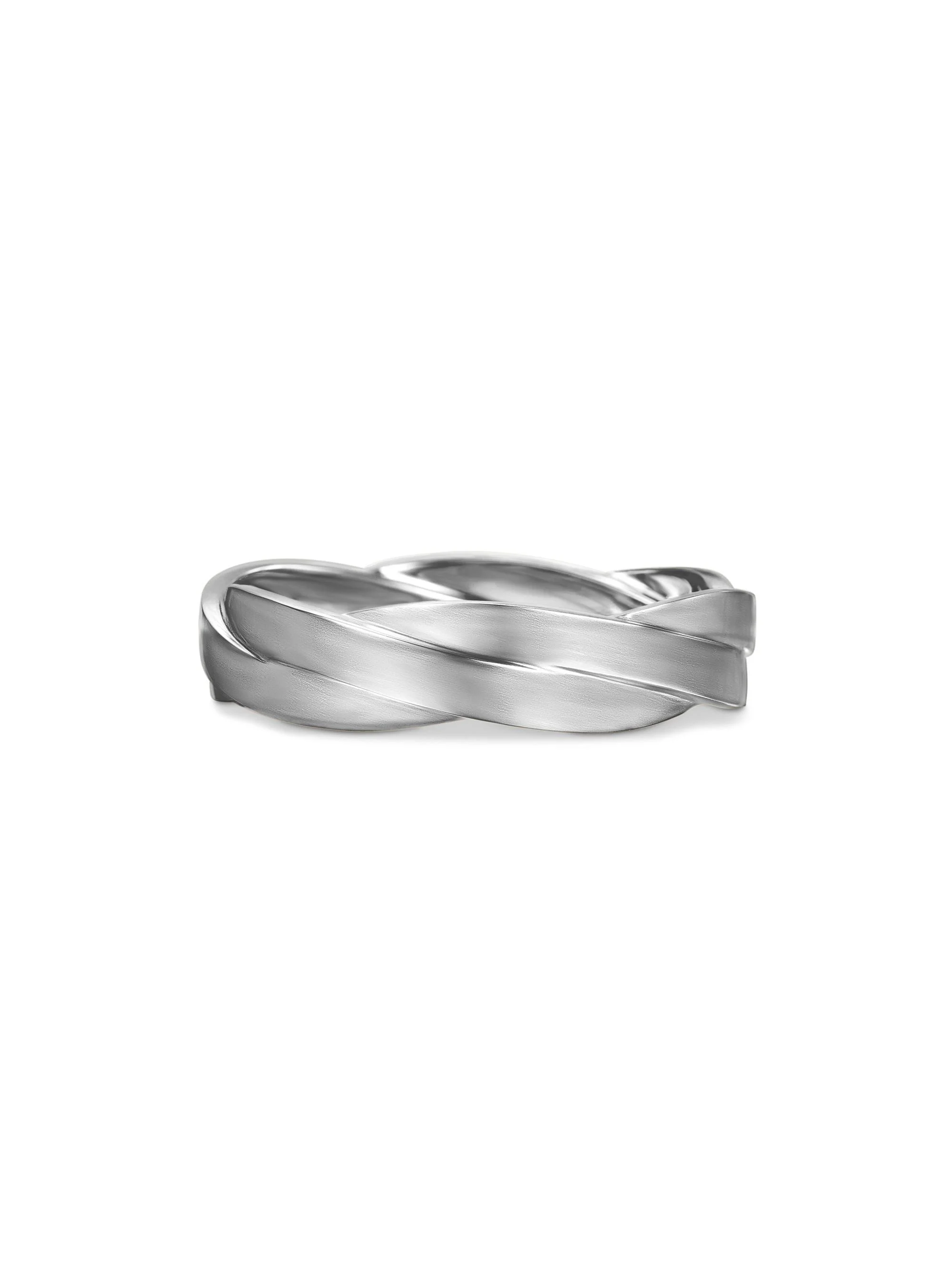 Men's DY Helios Band Ring in Sterling Silver, 6mm - Silver - 1