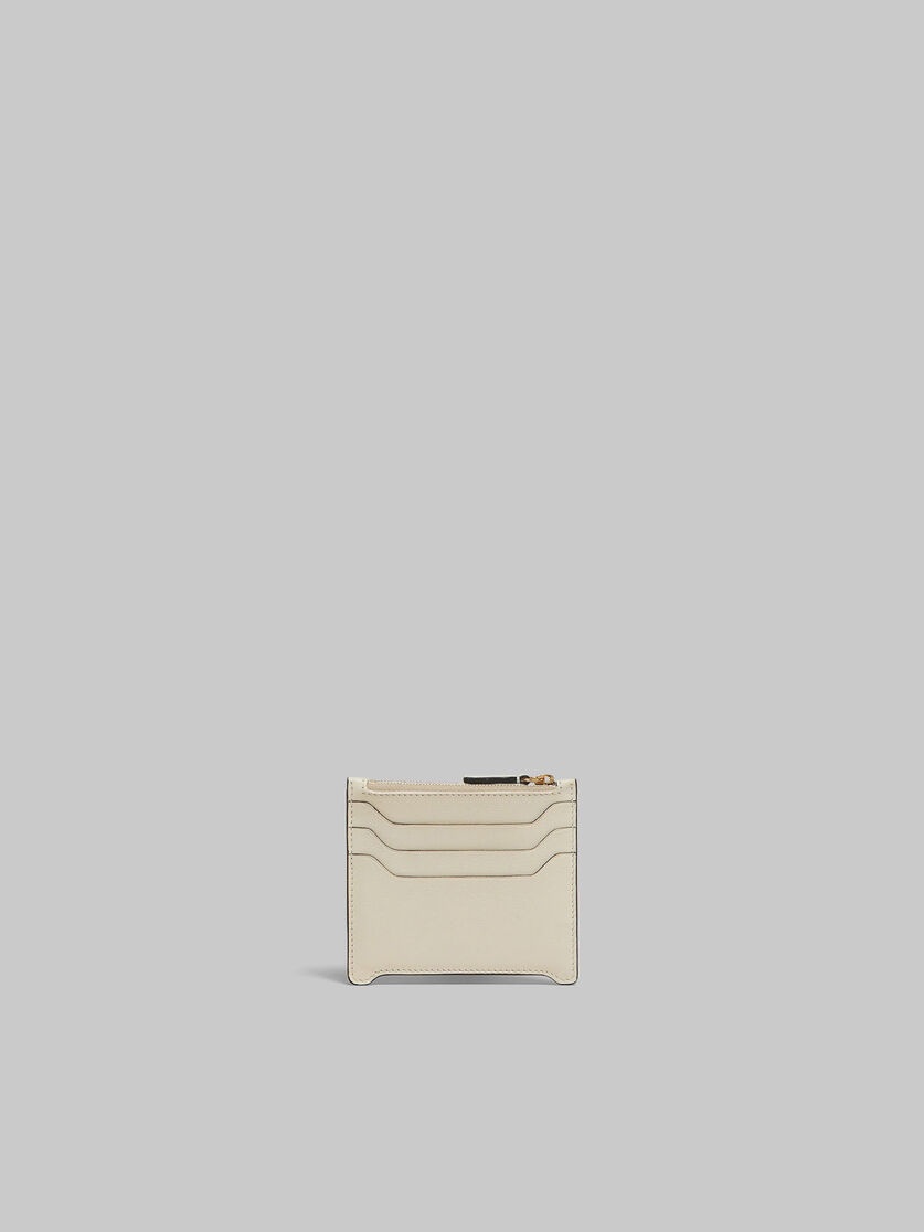 CREAM LEATHER TRUNKAROO CARD CASE - 3
