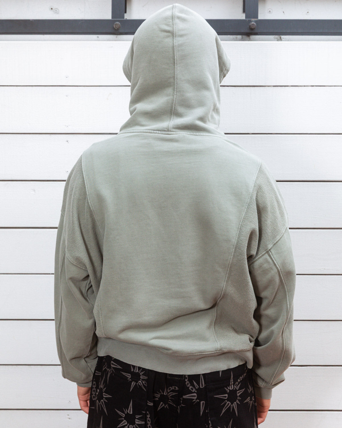 Mendoza Cropped Hoodie - Cement - 8