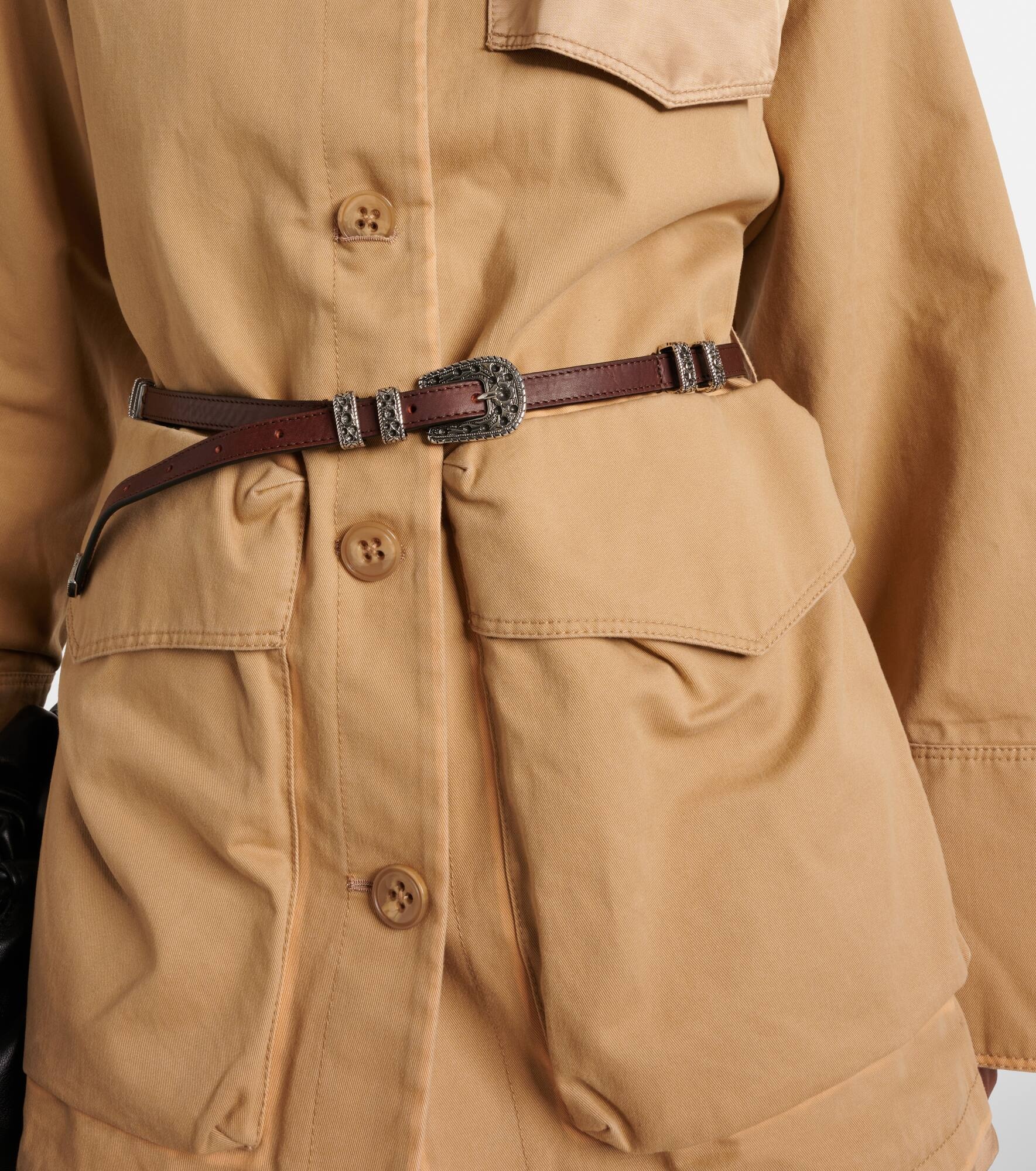 Perfect Match belted cotton jacket - 6