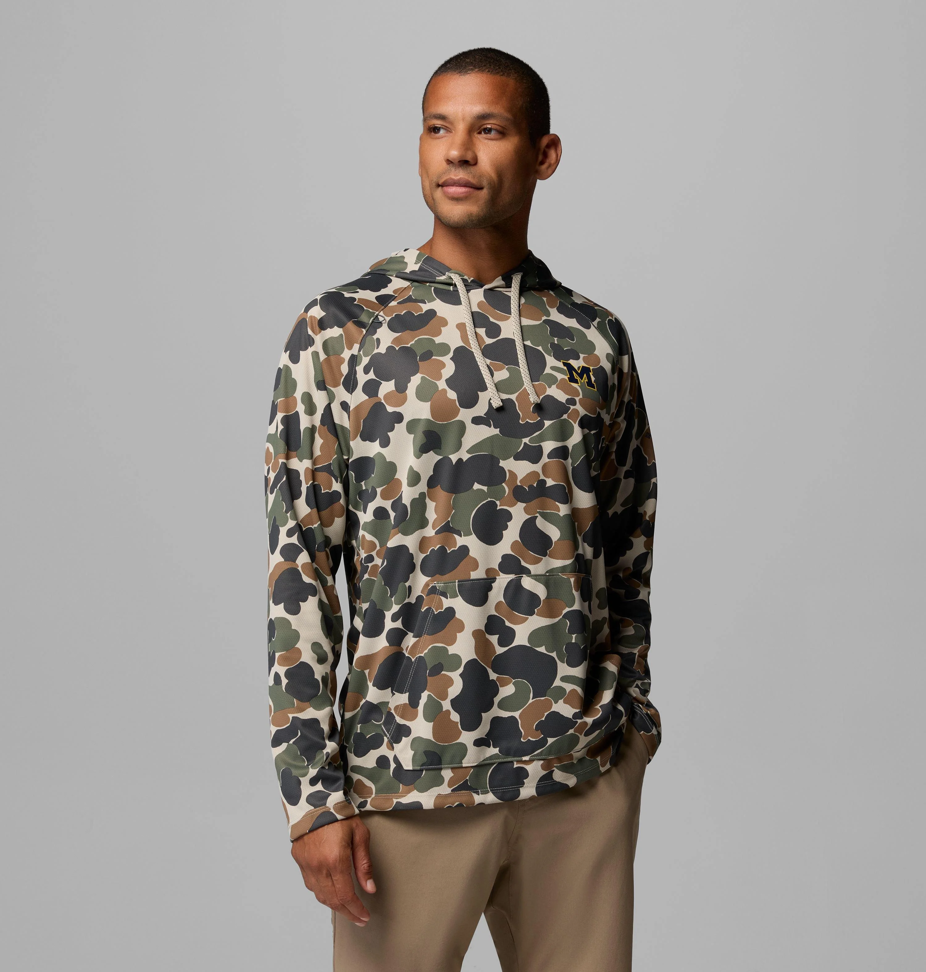 Men's Collegiate Wild Cast Camp Hoodie - Michigan - 1