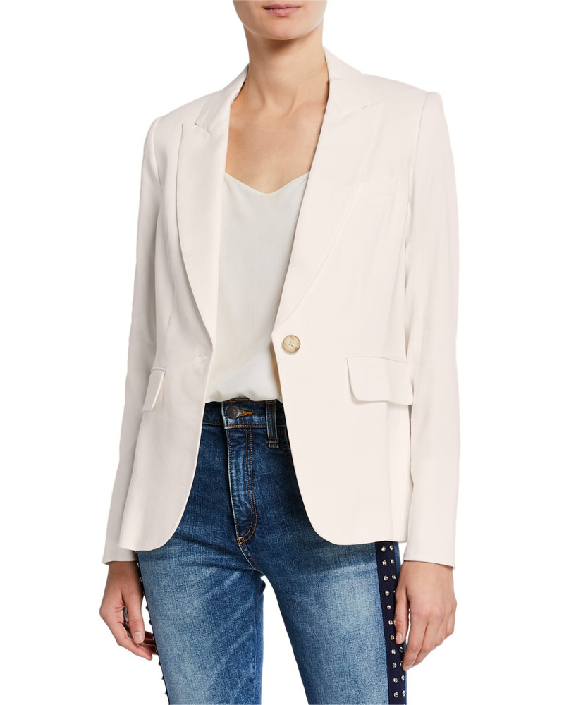 One-Button Cutaway Jacket 1