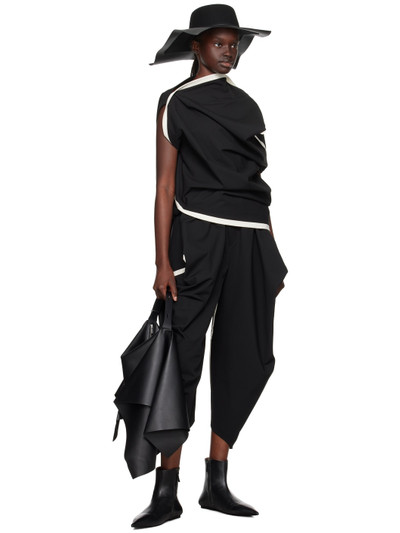 ISSEY MIYAKE Black Assembled Trousers outlook