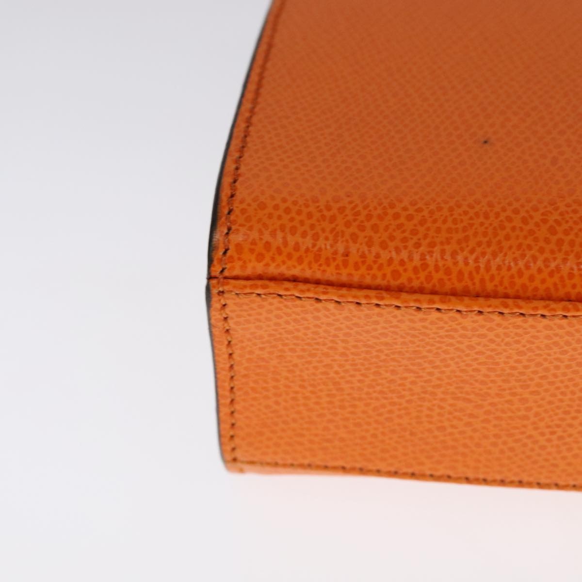 CELINE Hand Bag Leather Orange Gold - 12