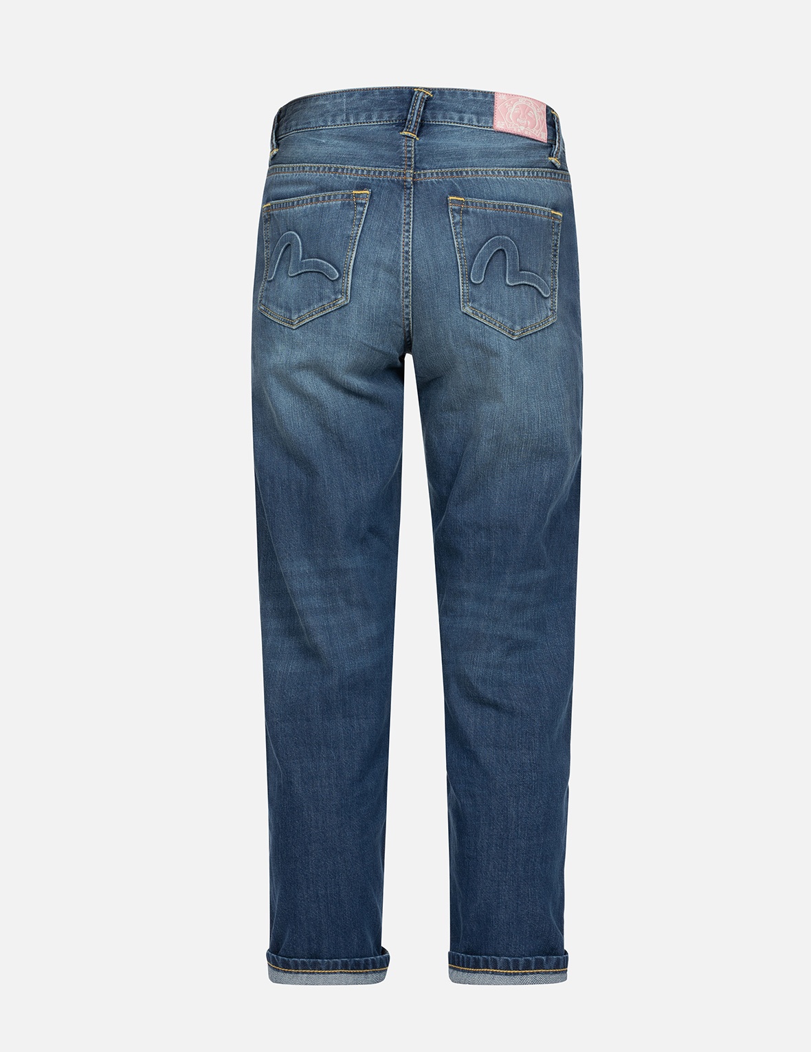 SEAGUL EMBOSSED POCKETS RELAX FIT JEANS - 2