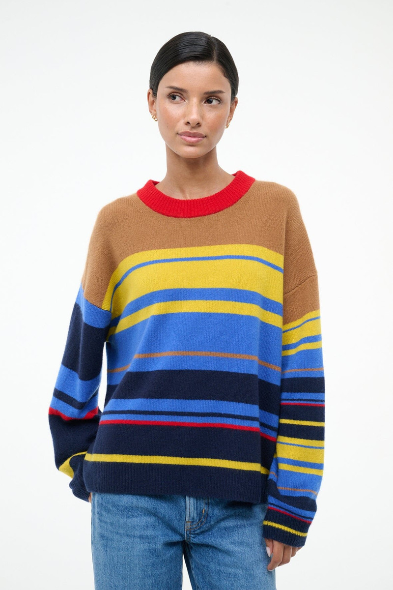 STAUD STAUD SERRANO CASHMERE RELAXED CREW ANALOG outlook