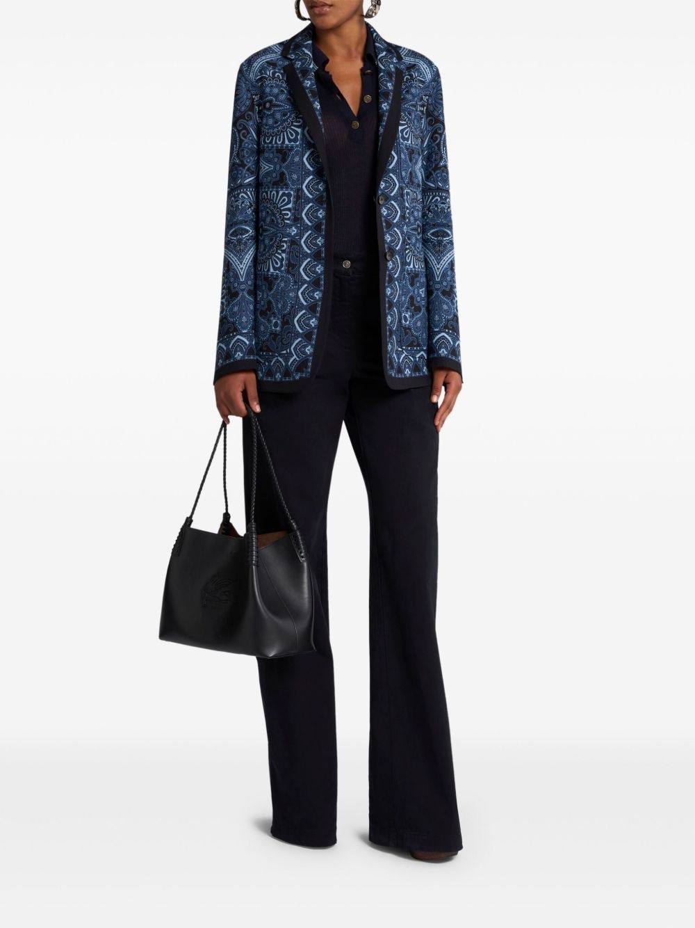 printed reversible blazer - 2