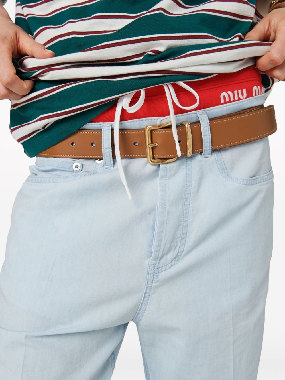 mid-rise straight-leg jeans - 5