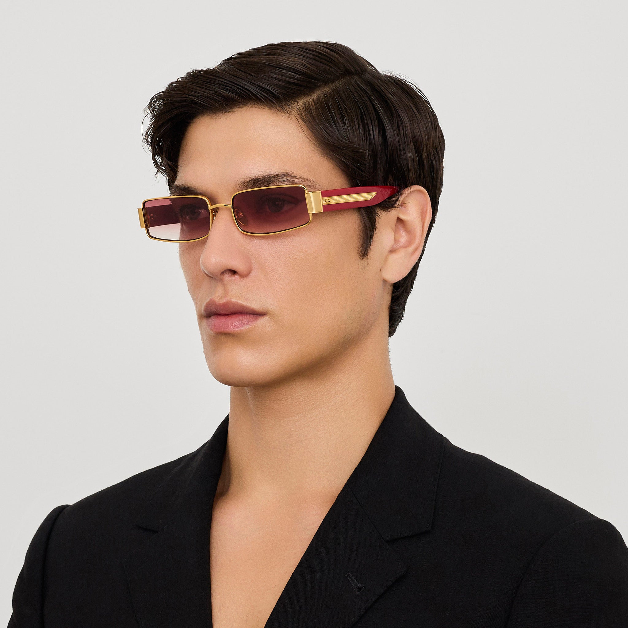 Kaia Sunglasses in Red and Gold - 4