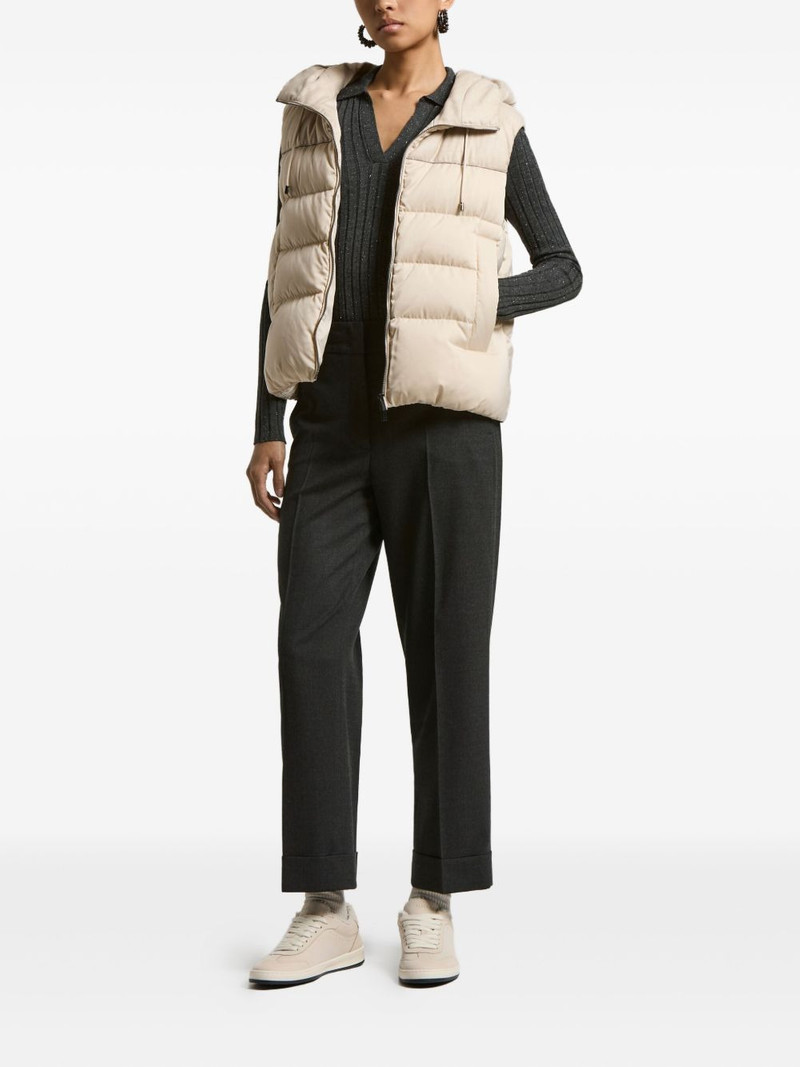 PESERICO hooded quilted vest outlook