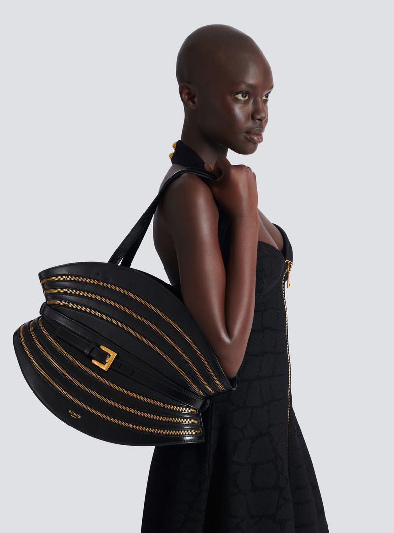 Medium Shuffle Zips bag in calfskin leather 8