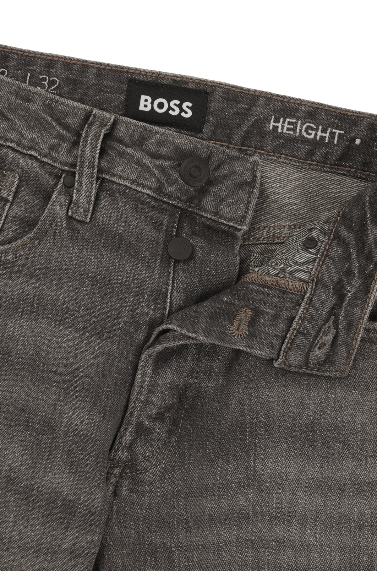 GRAY JEANS IN STRETCH DENIM - 6