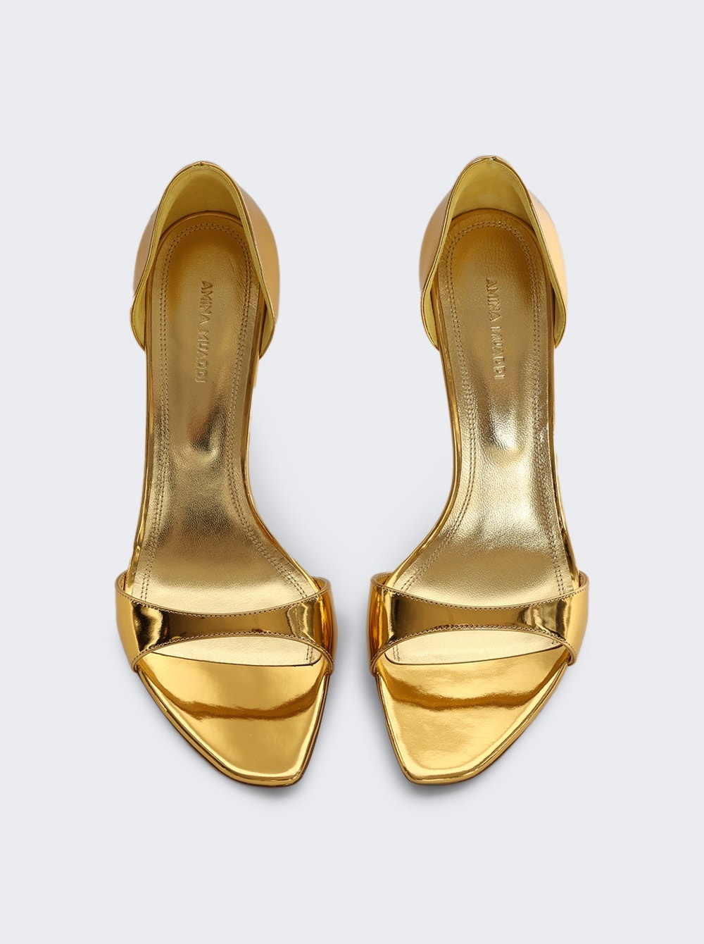 Agnese Sandal Gold Mirror Leather - 5