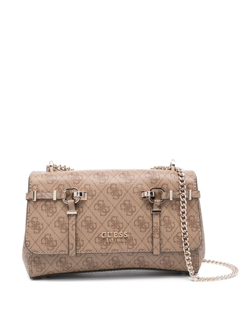 buckle patterned leather cross body bag 1