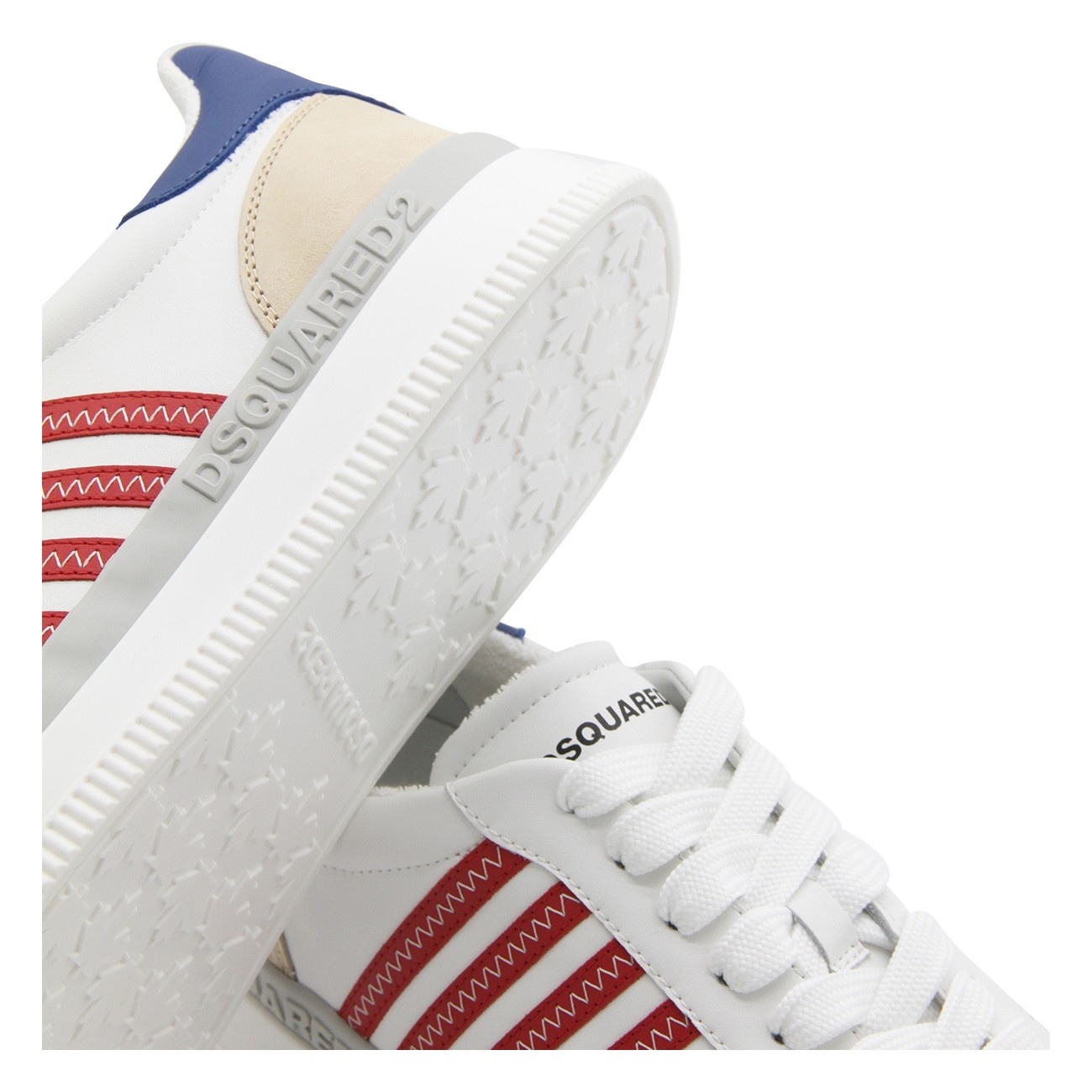 multicolour leather sneakers - 4