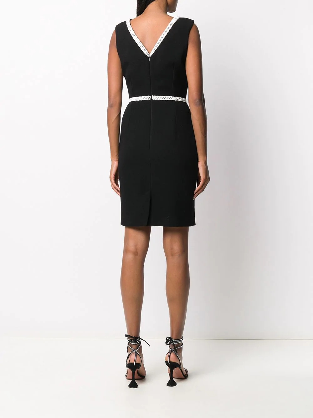 embroidered-trim dress - 4