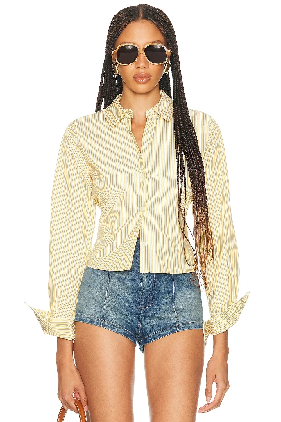Stripe Poplin Fitted Shirt - 1