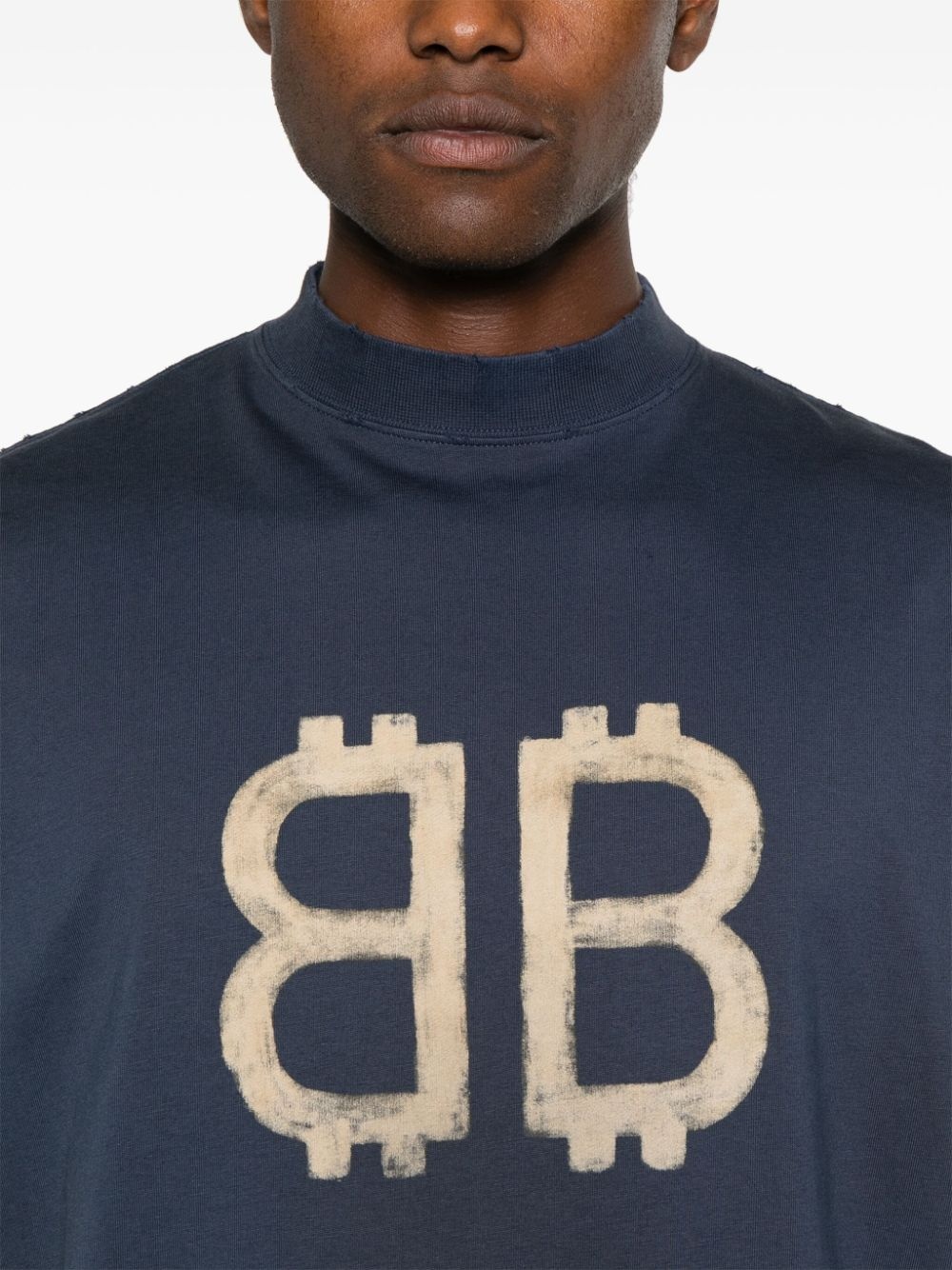 Crypto-print cotton T-shirt - 5