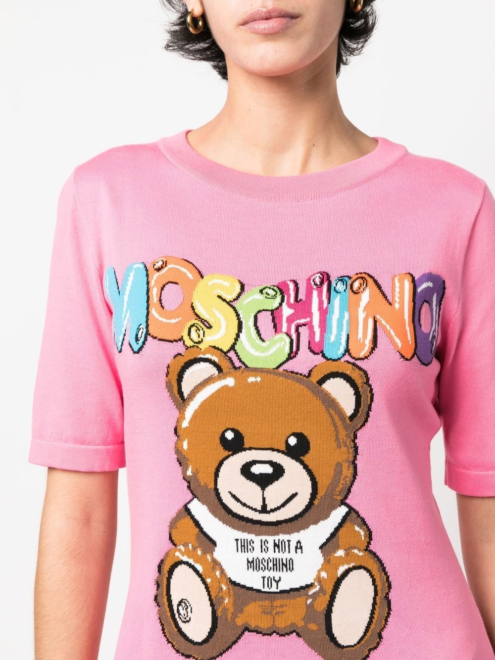 Tシャツ・カットソー Moschino Teddy Bear Short Dress Moschino Teddy Bear Mini Dress | White | FARFETCH