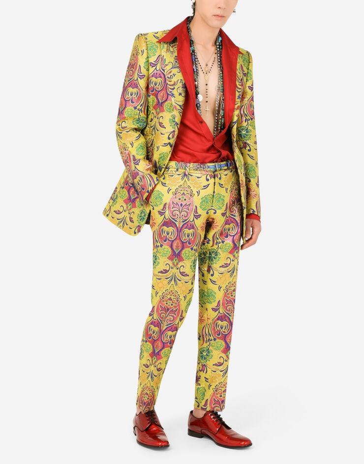 Floral lurex jacquard Beat-fit jacket - 6