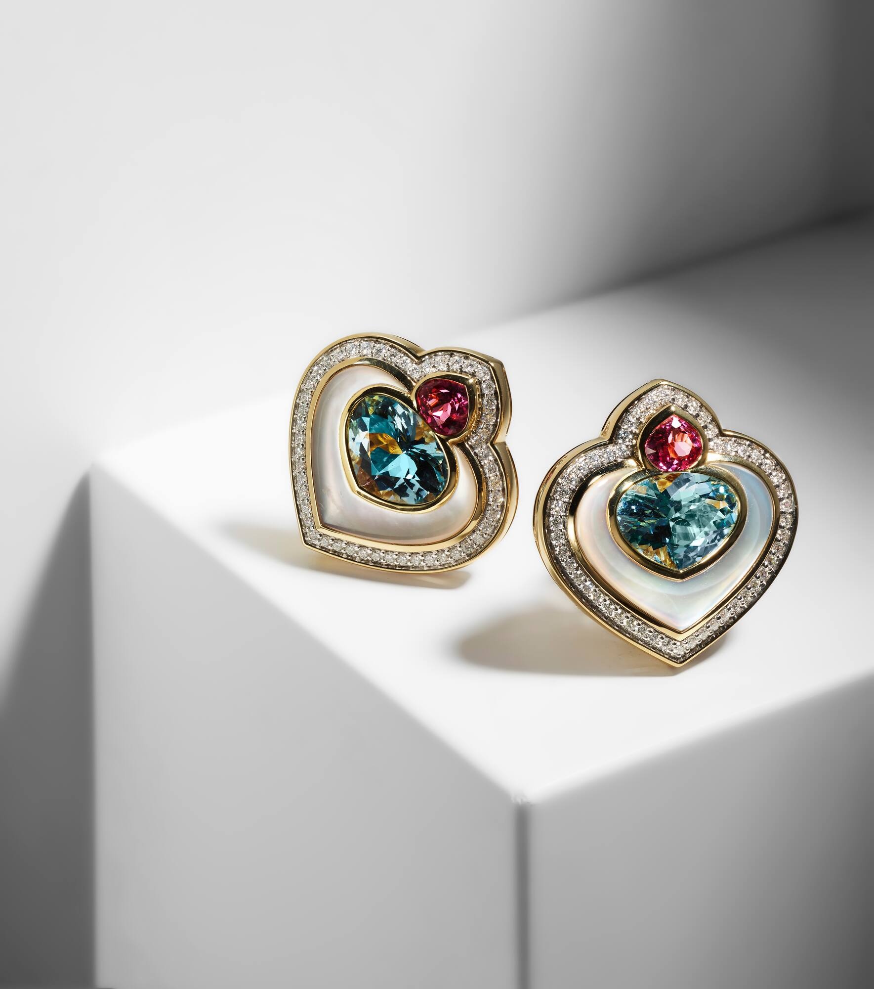 Popillia 18kt gold earrings with gemstones - 5