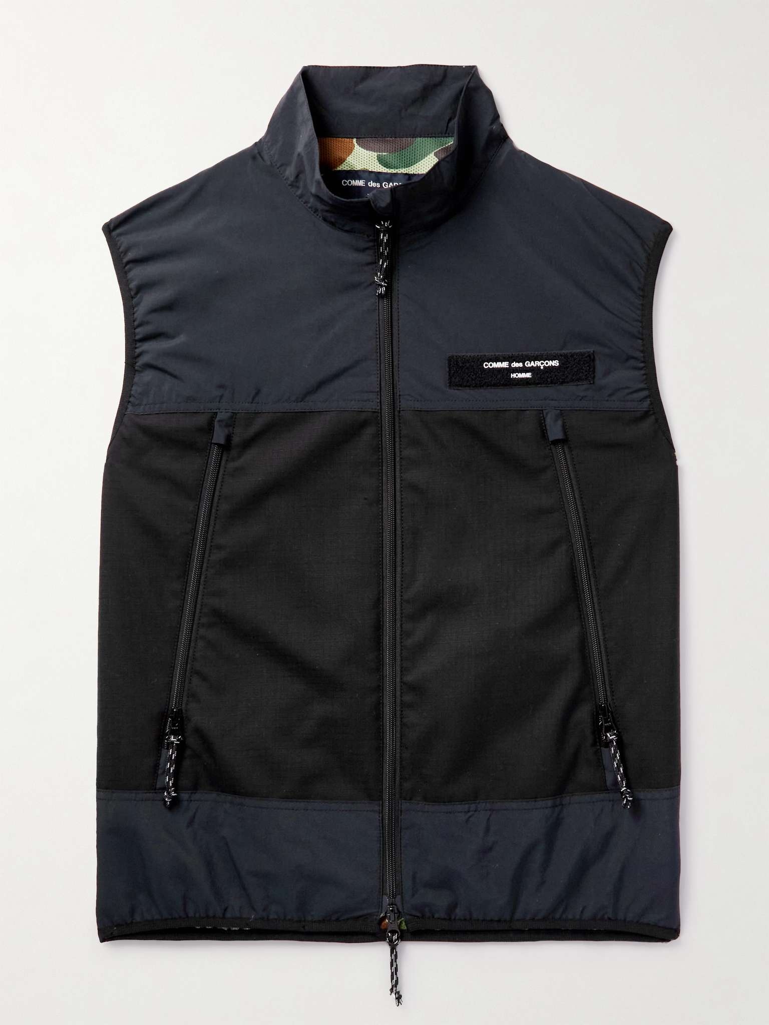 Shell-Trimmed Wool-Ripstop Gilet - 1