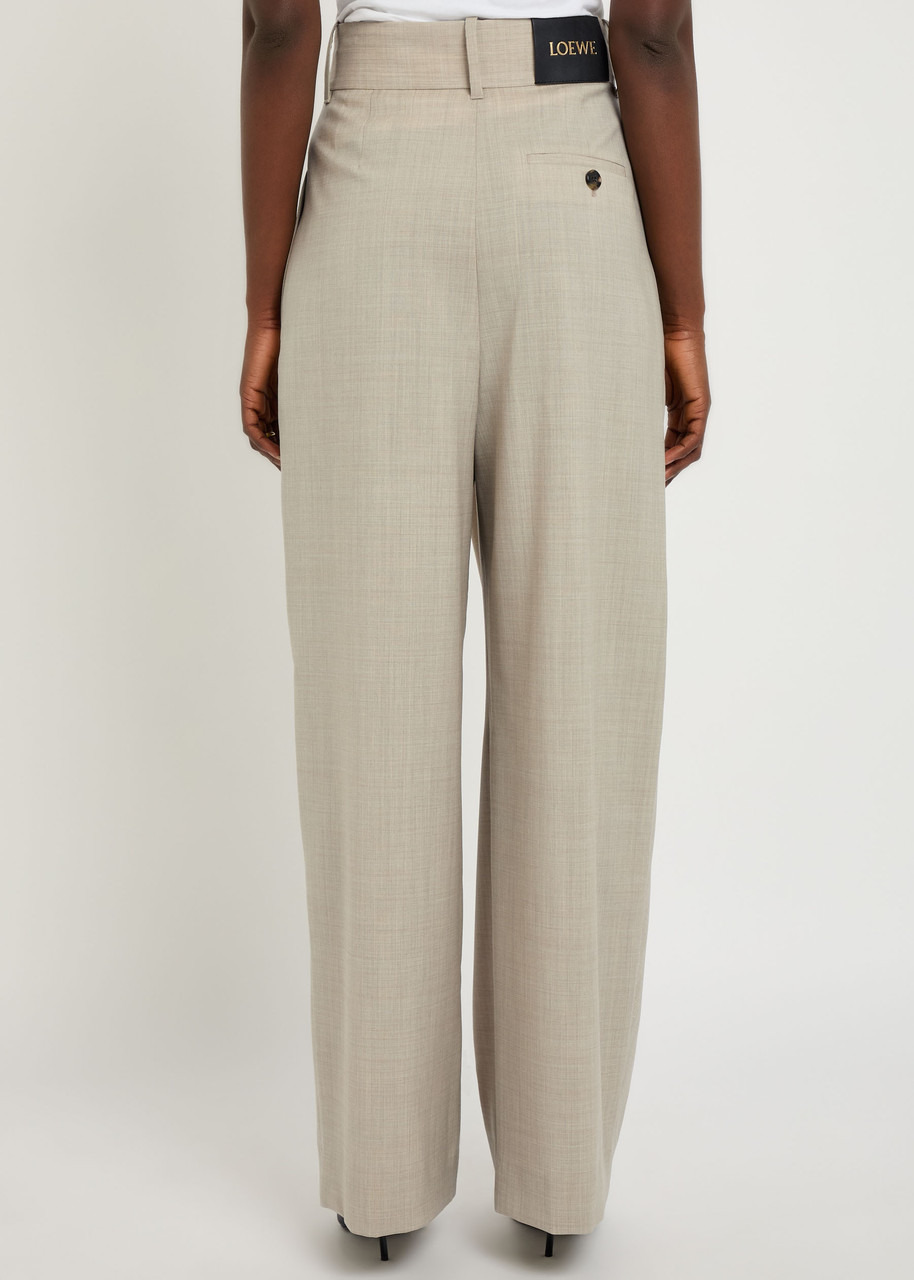 Loewe Asymmetric Wool Trousers - 3