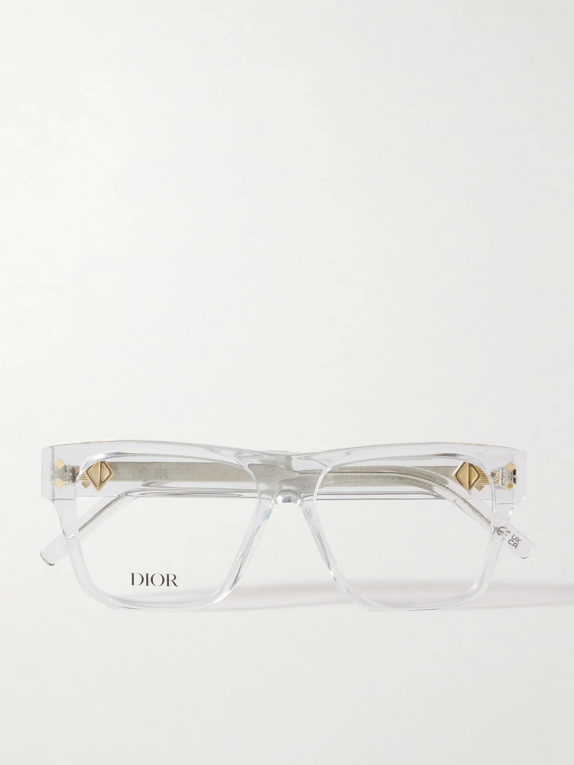 CD DiamondO S6I Transparent Square Acetate Glasses - 1