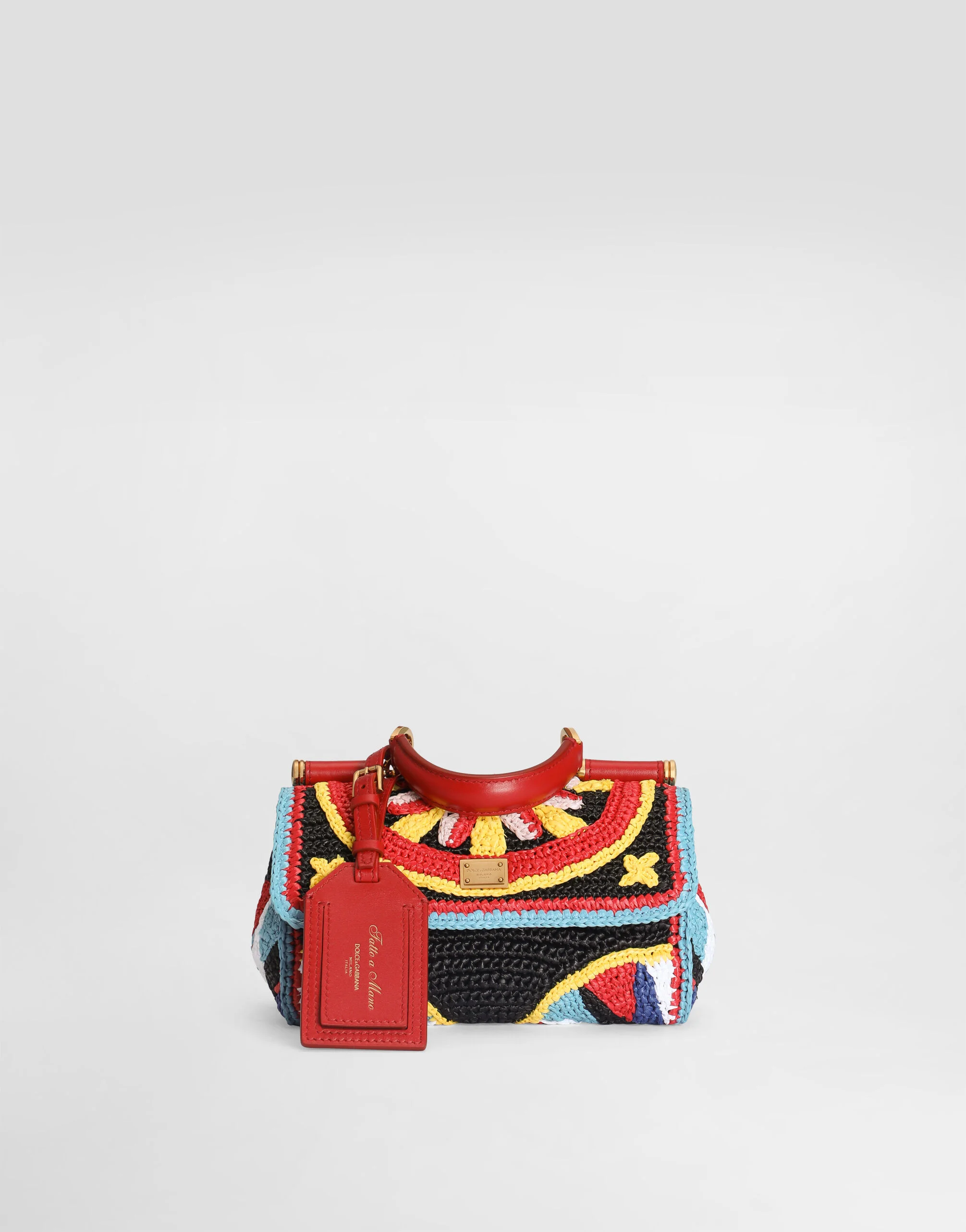 Mini My Sicily handbag in raffia - 1