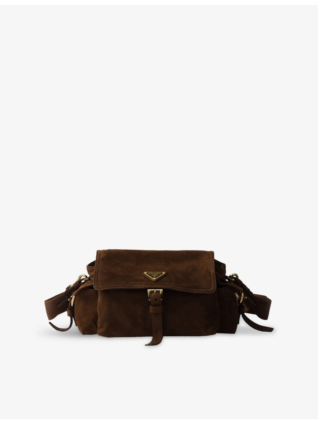 Explore Medium Suede Shoulder Bag - 1