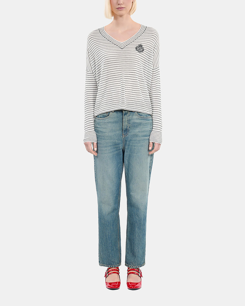 BLAZON WOOL AND CASHMERE STRIPED SWEATER 3