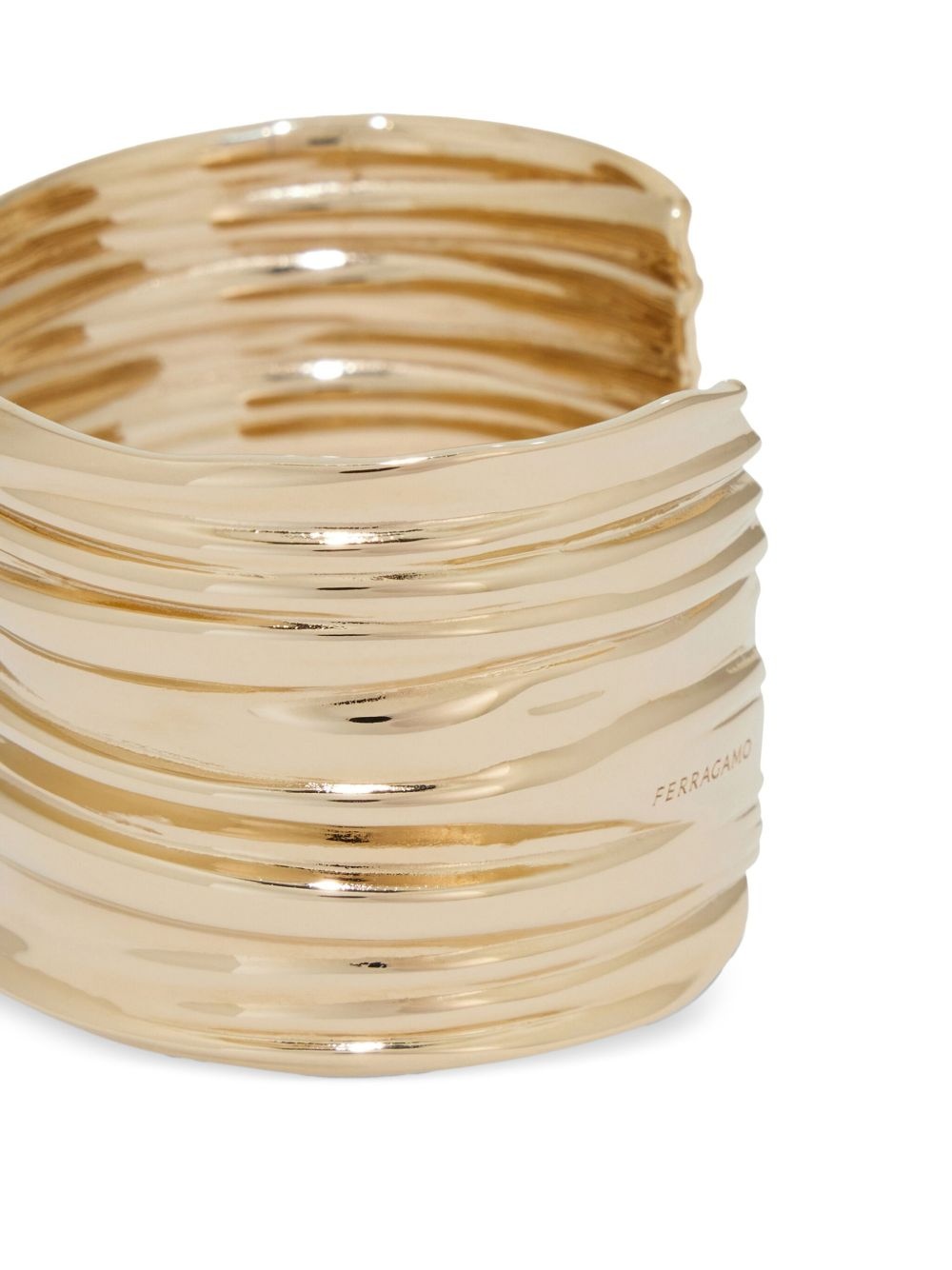 large Draped Bangle bracelet - 4