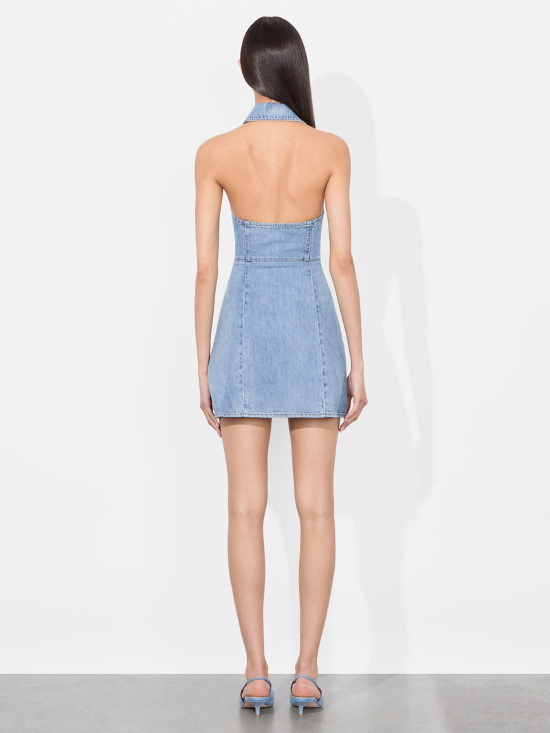 Alice + Olivia AXELLE DENIM MINI DRESS outlook
