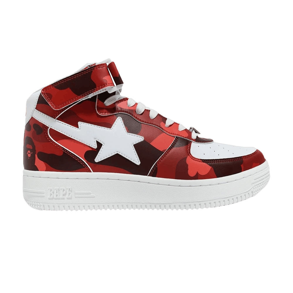 Bapesta Mid 'Camo Red' - 1