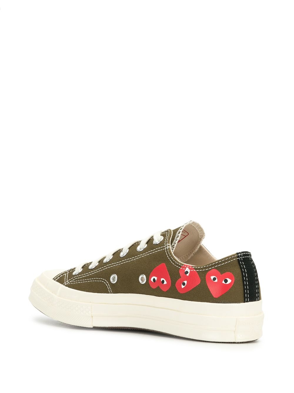 signature red heart print sneakers - 3