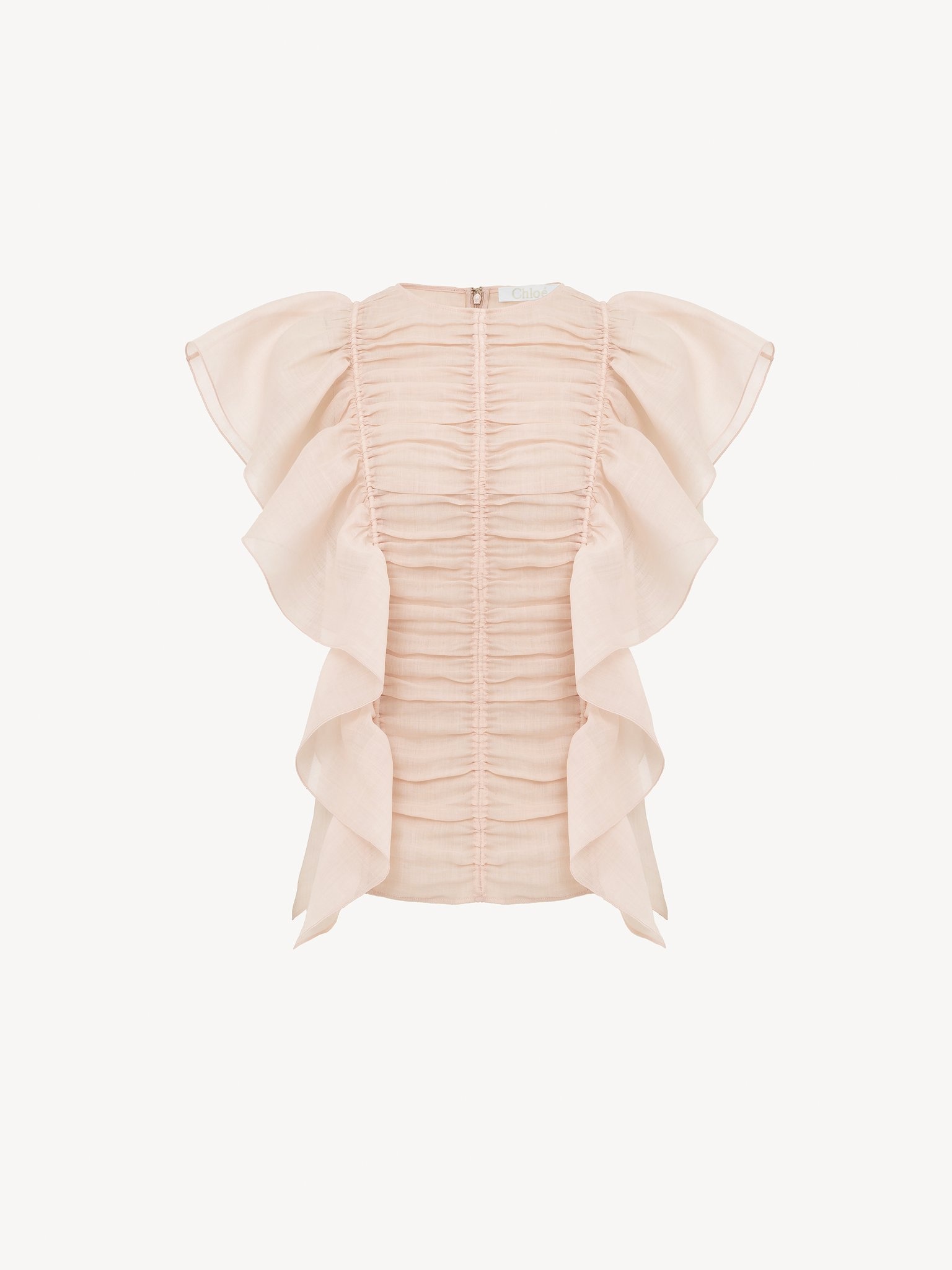 SLEEVELESS RUFFLE TOP - 3