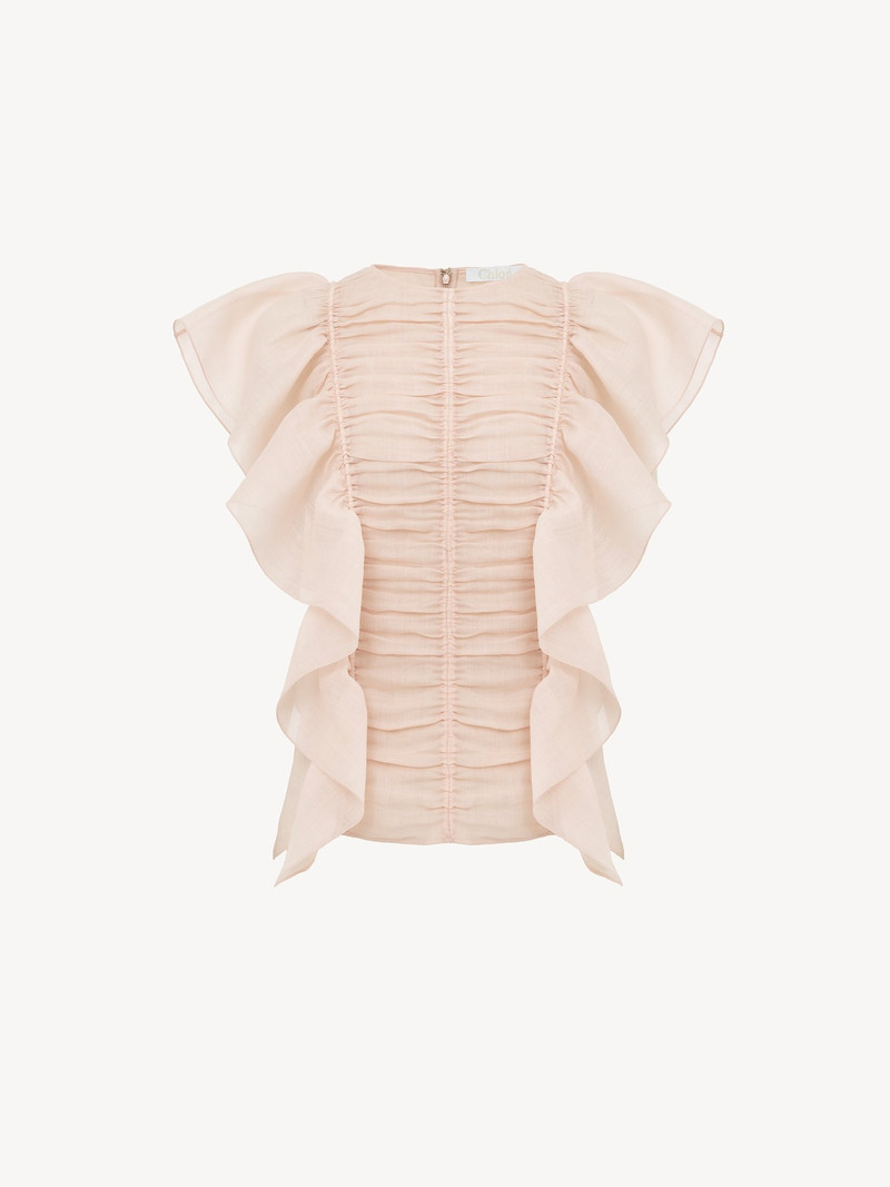 SLEEVELESS RUFFLE TOP 3