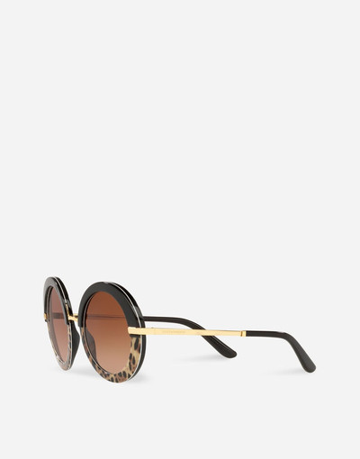 Dolce & Gabbana Half print sunglasses outlook