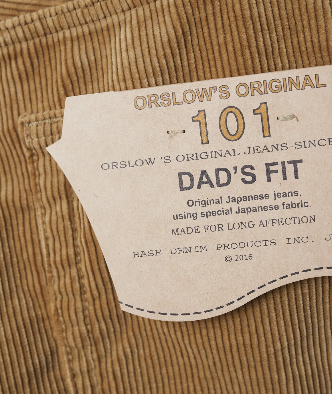 101 DAD'S FIT CORDUROY PANTS - 6