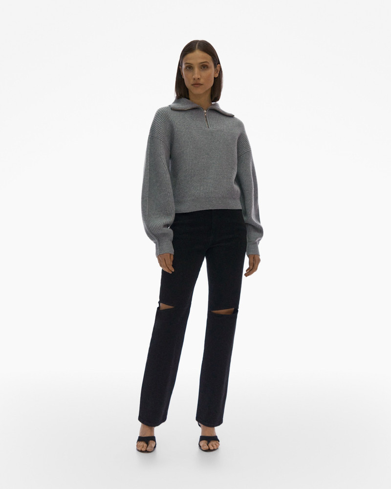 Helmut Lang CROPPED HALF-ZIP SWEATER outlook