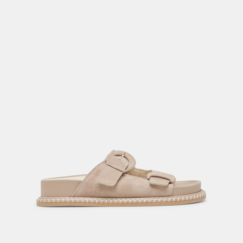 SHAUNY SANDALS DK TAUPE SUEDE 1