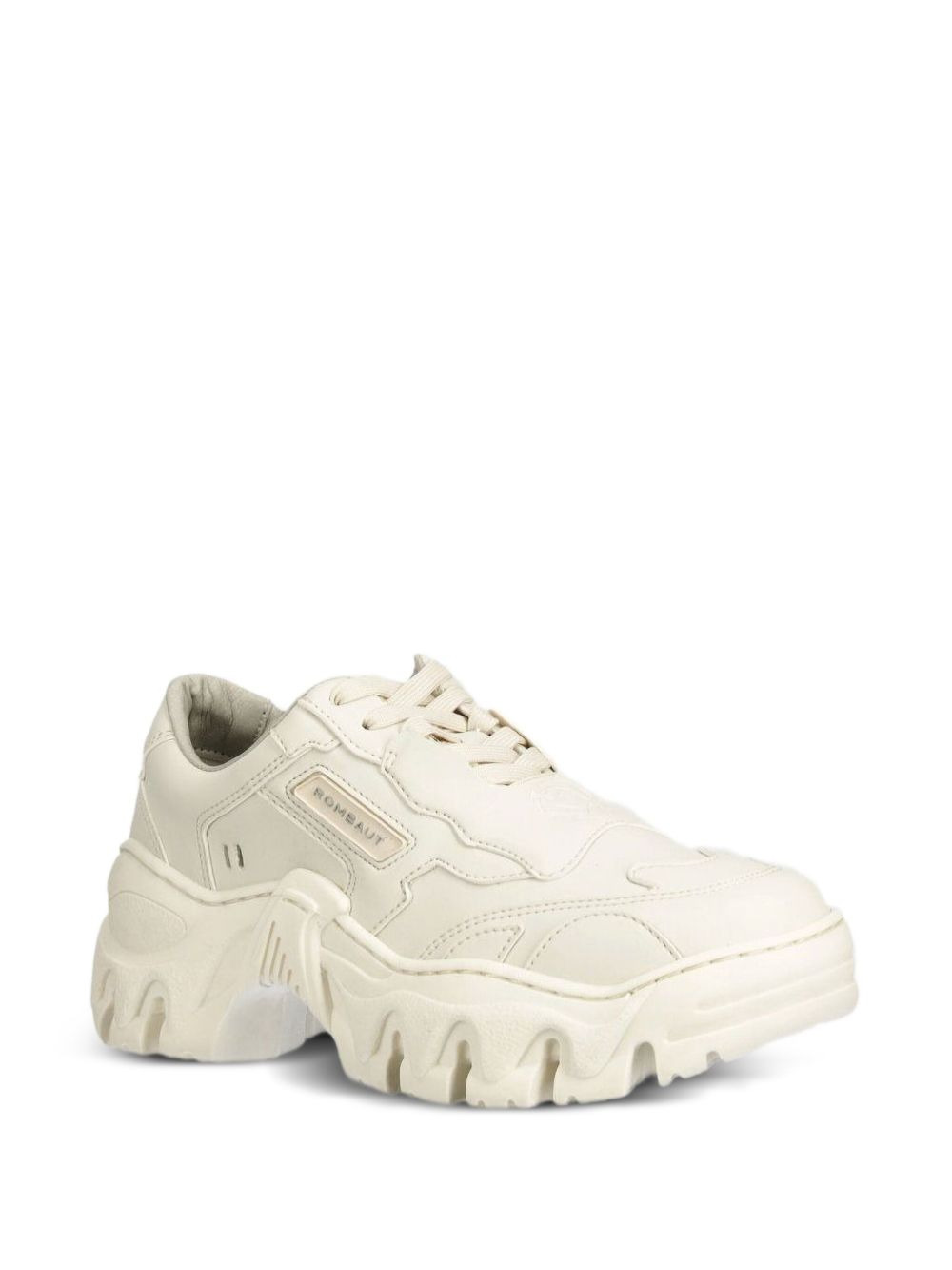 chunky-sole lace-up sneakers - 2