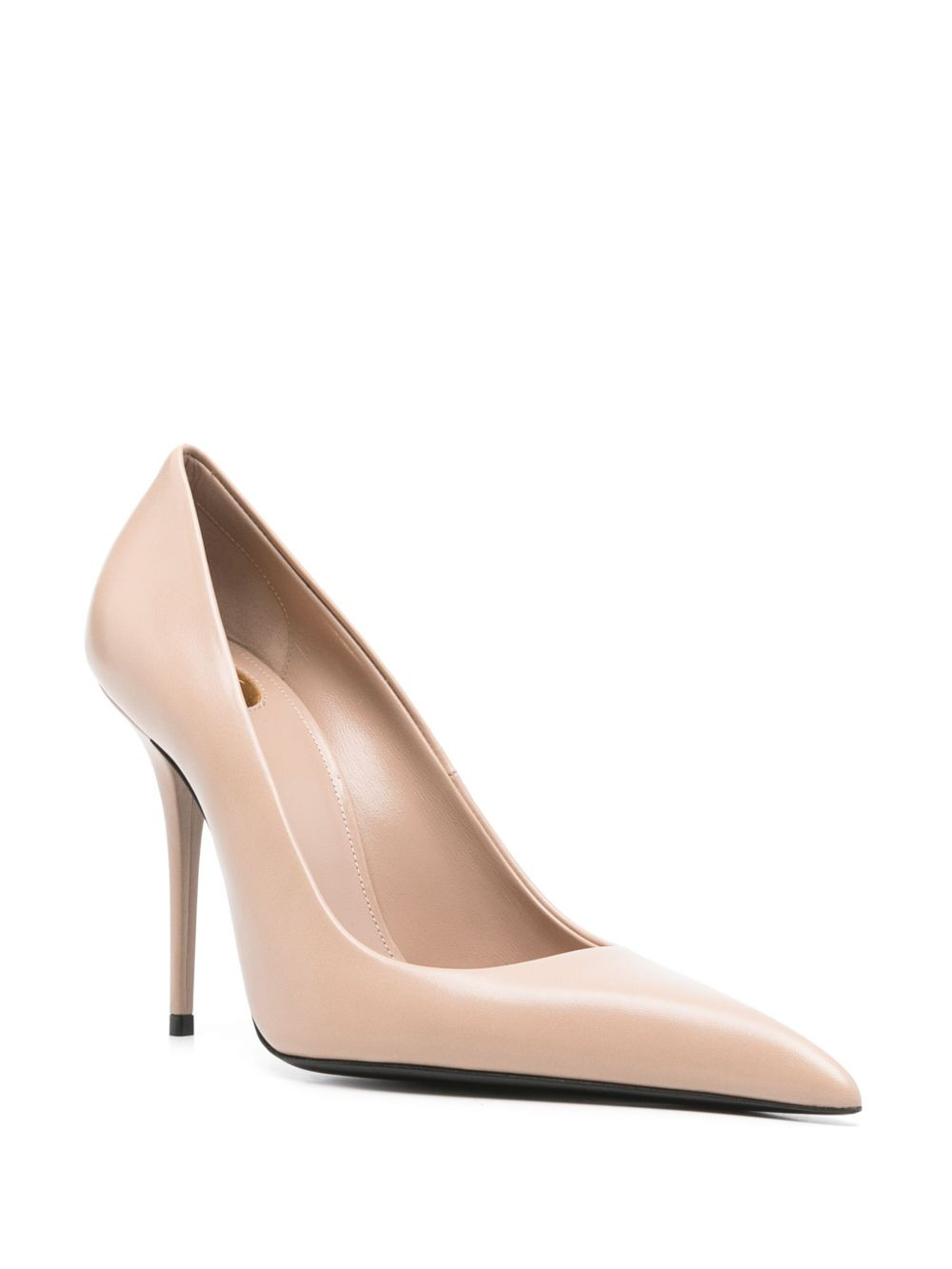 leather heeled pumps - 2