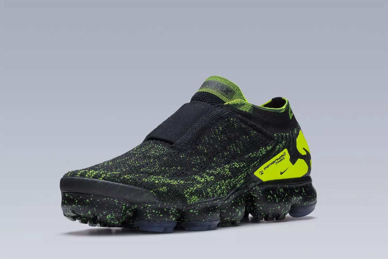 AVM-007 Nike® Air VaporMax Flyknit Moc 2  / Acronym® Black / Volt / Black - 8