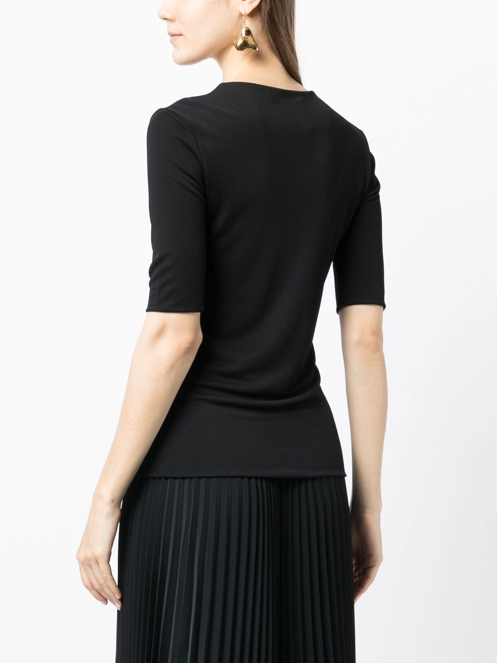 round neck short-sleeved T-shirt - 4